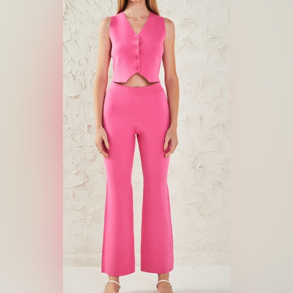 $90 ENDLESS ROSE KNIT FITTED PANTS SZ XS